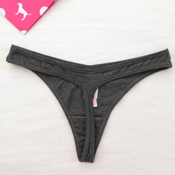 VS PINK Logo Cotton Thong Valentines Day Large Red Hot Chili Pepper RHCP nwt new - Picture 3 of 4